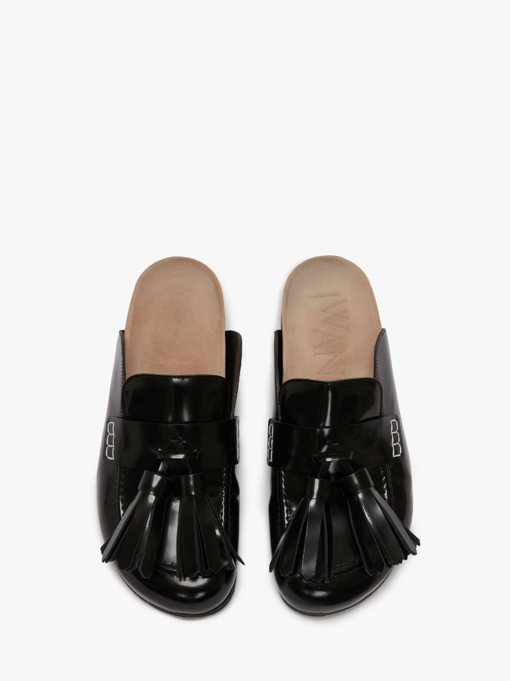 TASSEL LOAFER LEATHER MULES - 4
