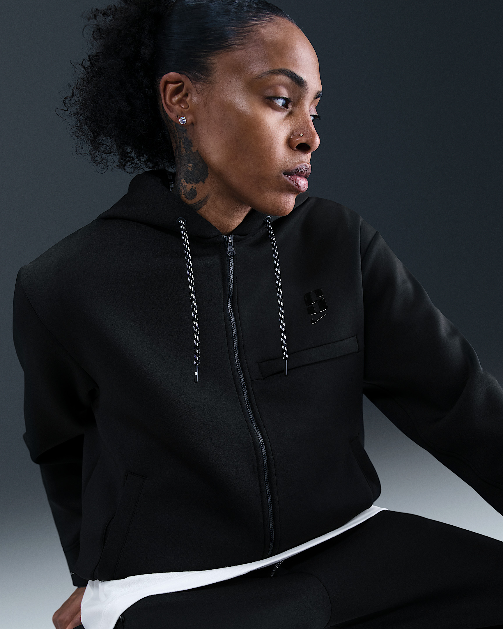 Sabrina Dri-FIT Loose Full-Zip Basketball Hoodie - 3