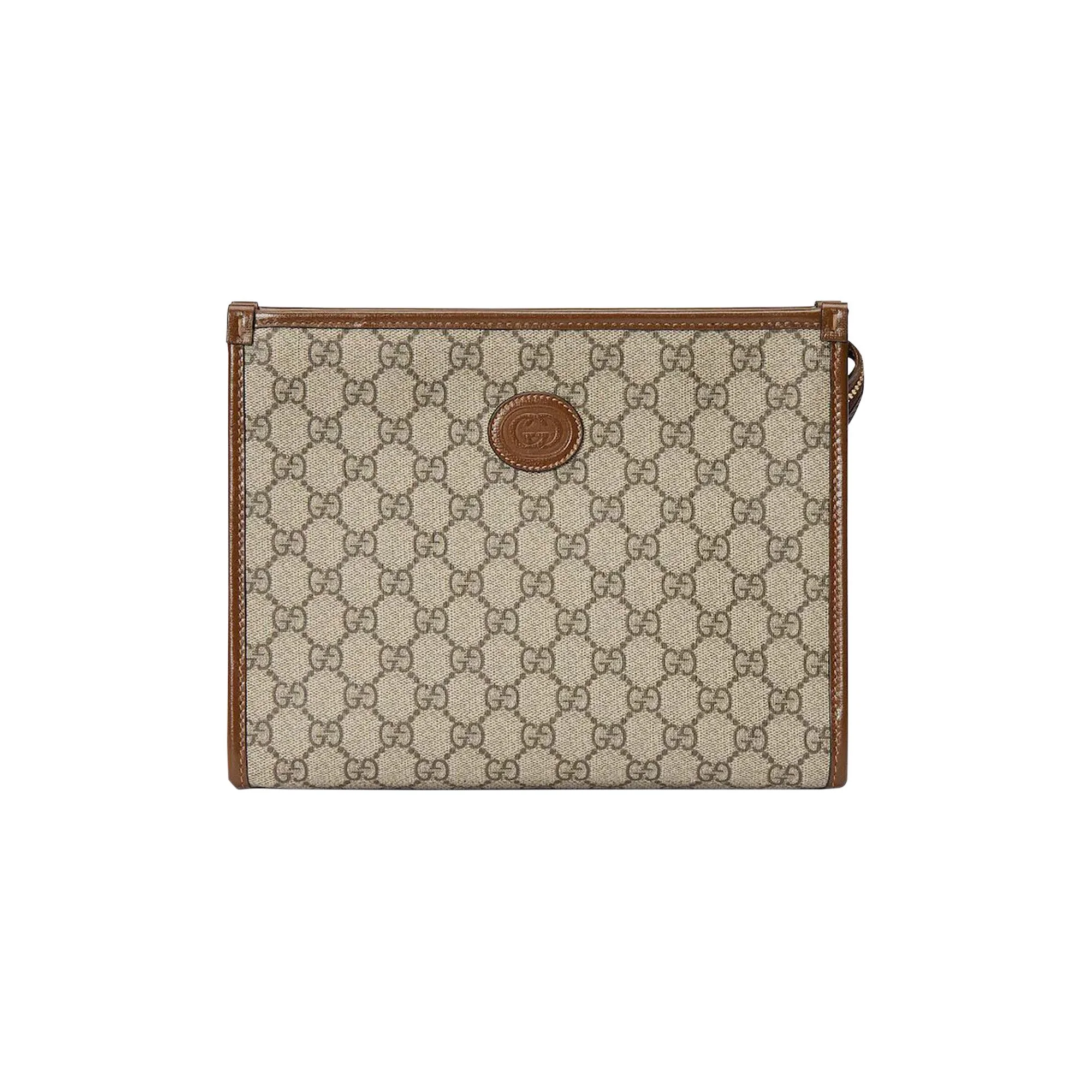 Gucci Beauty Case With Interlocking G 'Beige/Ebony/Brown Sugar' - 1