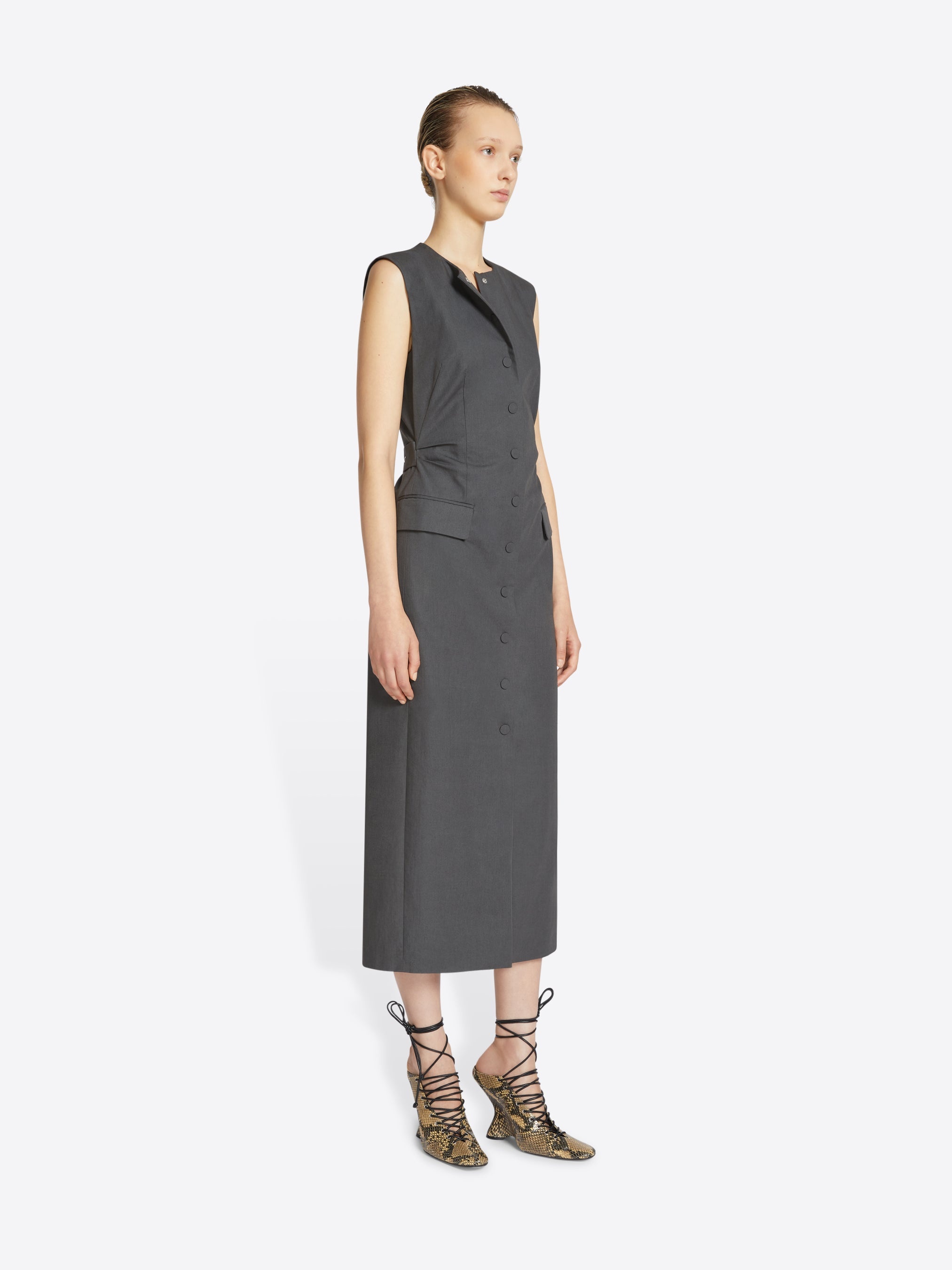 TAILORED MIDI DRESS - 3