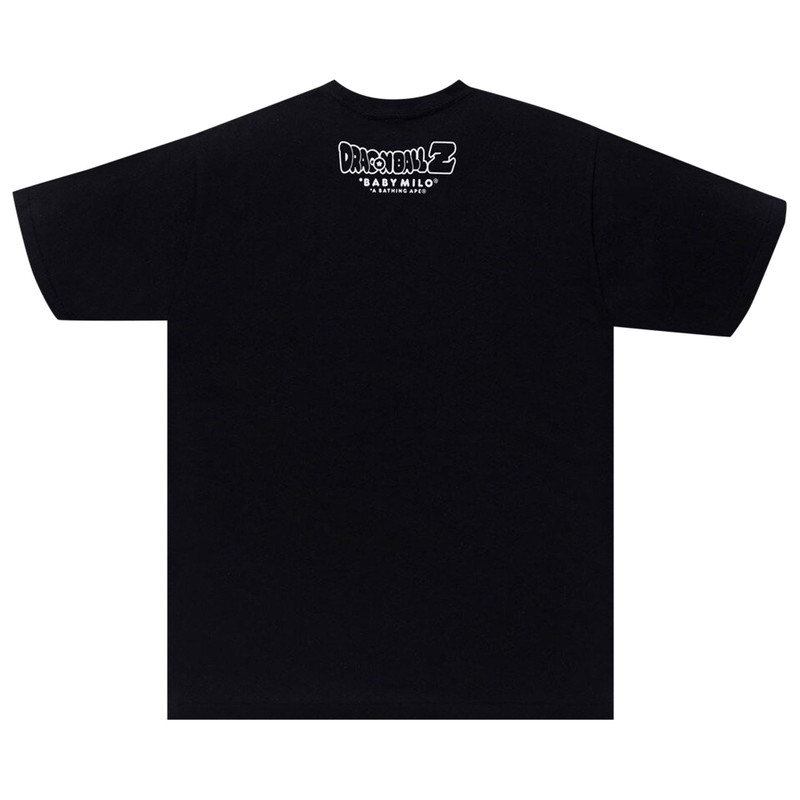 A BATHING APE® BAPE x Dragon Ball Z Son Goku & Piccolo Baby Milo Tee 'Black' outlook