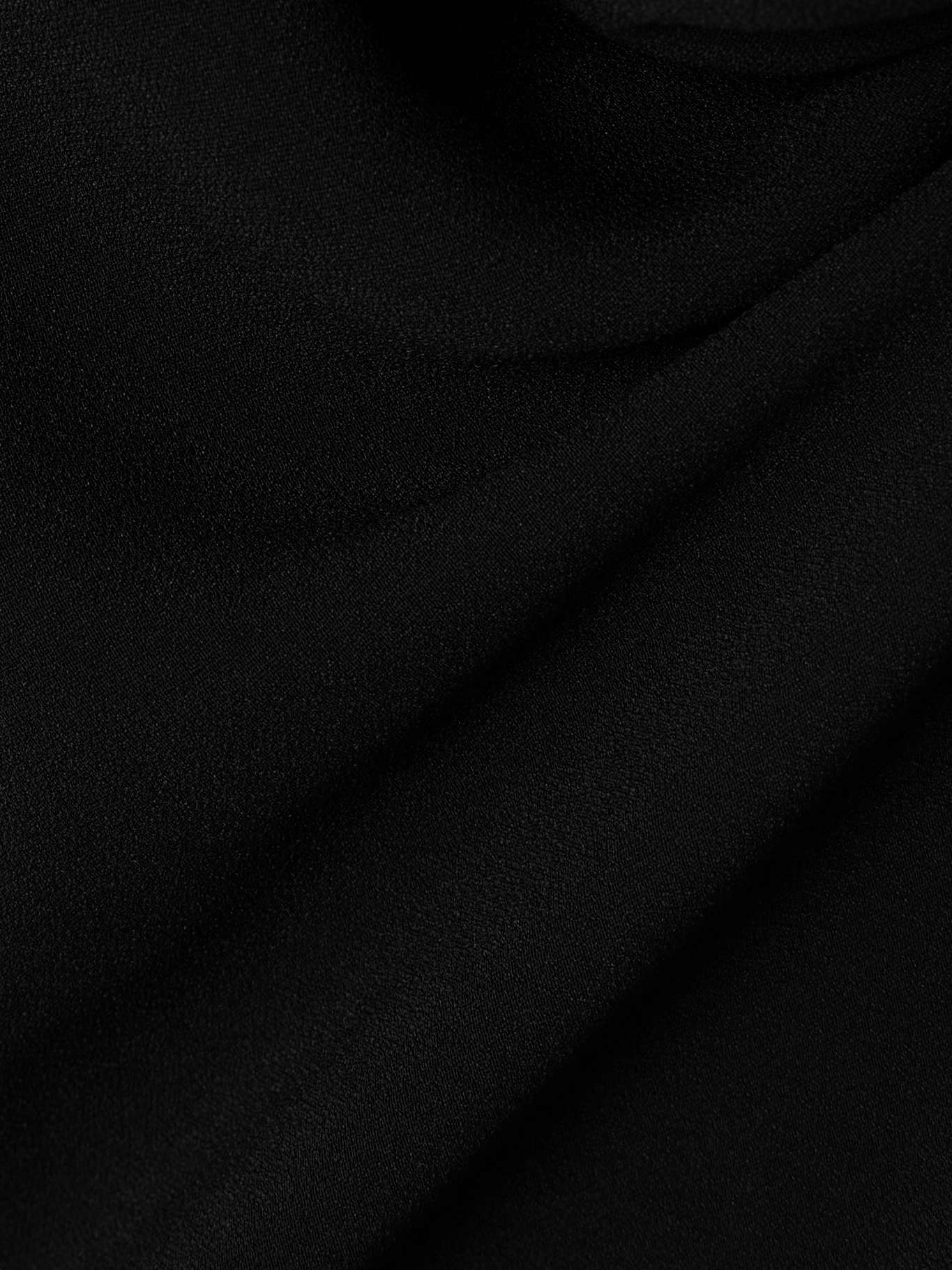 Asymmetric draped crepe top - 5