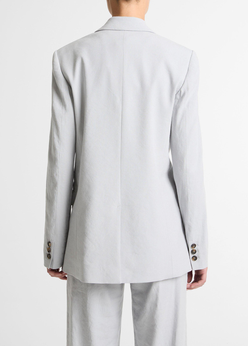Vince Linen-Blend Single-Breasted Blazer outlook