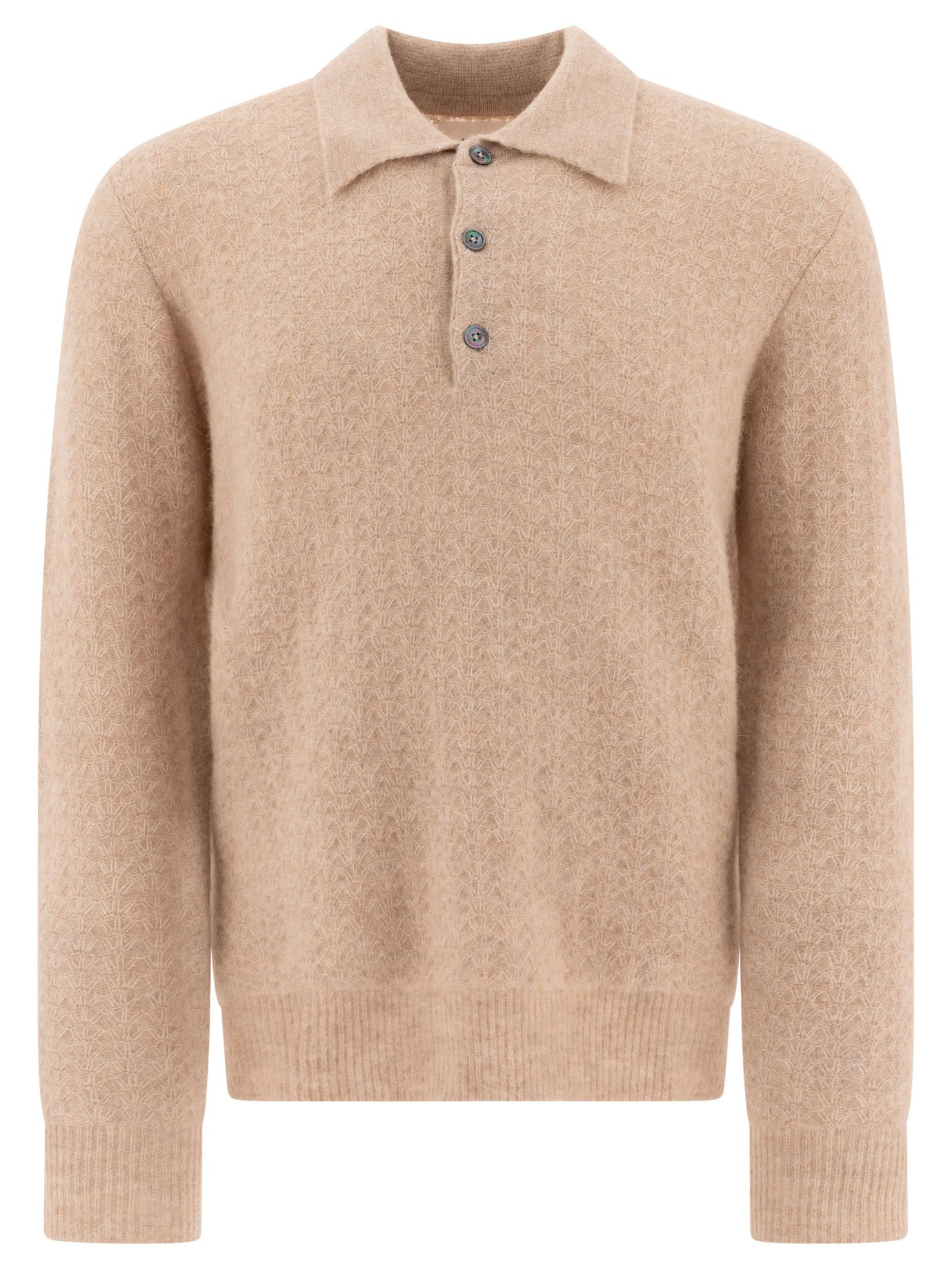 NN.07 - Nn.07 "alfie" Alpaca-blend Polo Sweater - 1