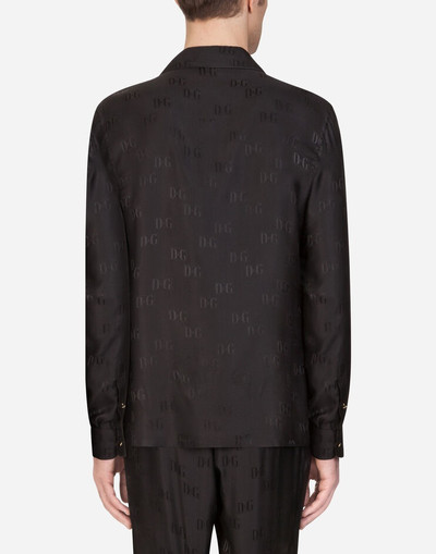 Dolce & Gabbana Dg silk jacquard pajama shirt outlook