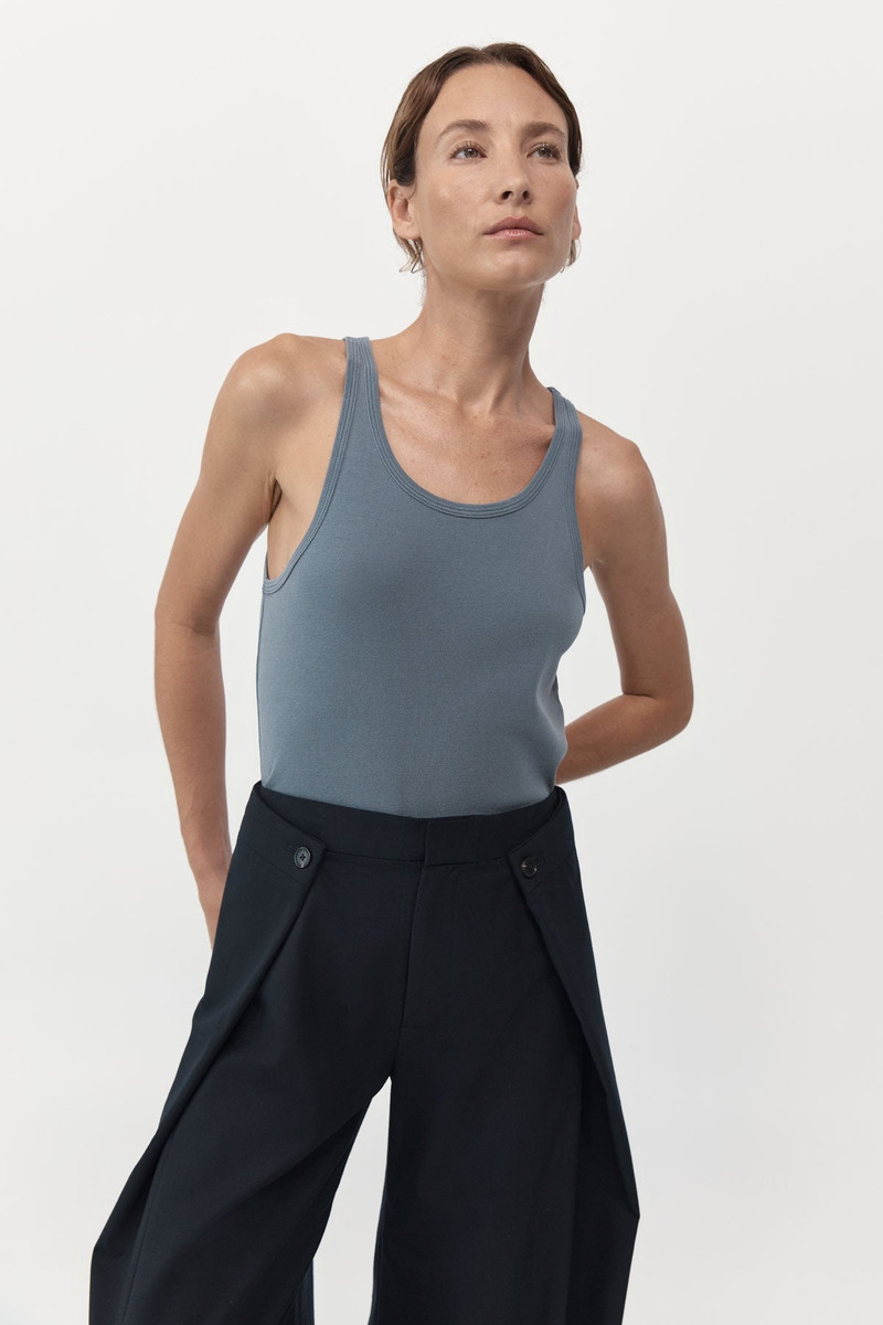 ST. AGNI Organic Cotton Everyday Tank - Diesel Grey outlook