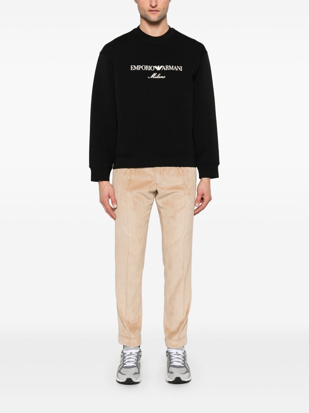 embroidered-logo sweatshirt - 2