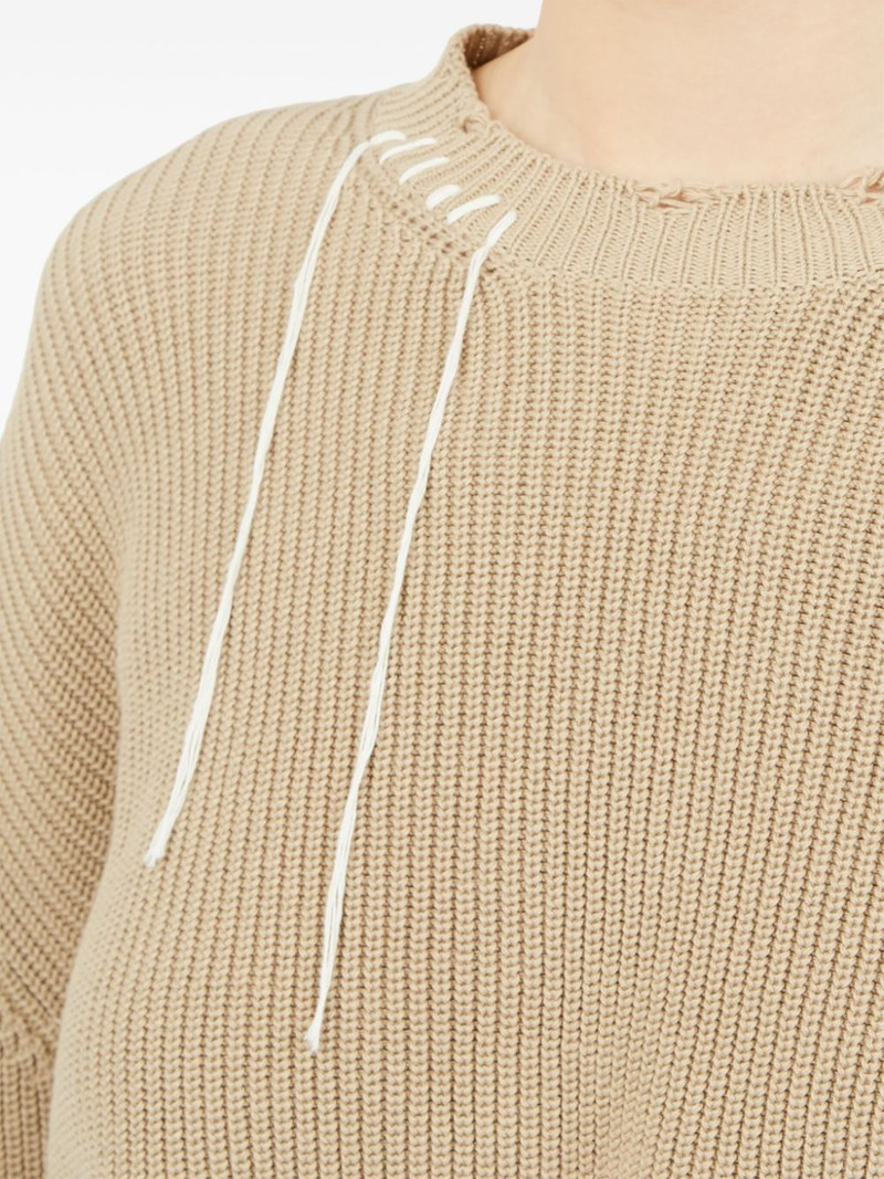 distressed knitted jumper 7
