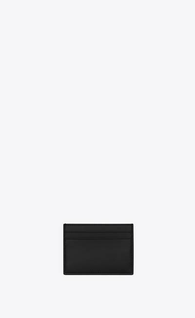 SAINT LAURENT tiny monogram card case in matte leather outlook