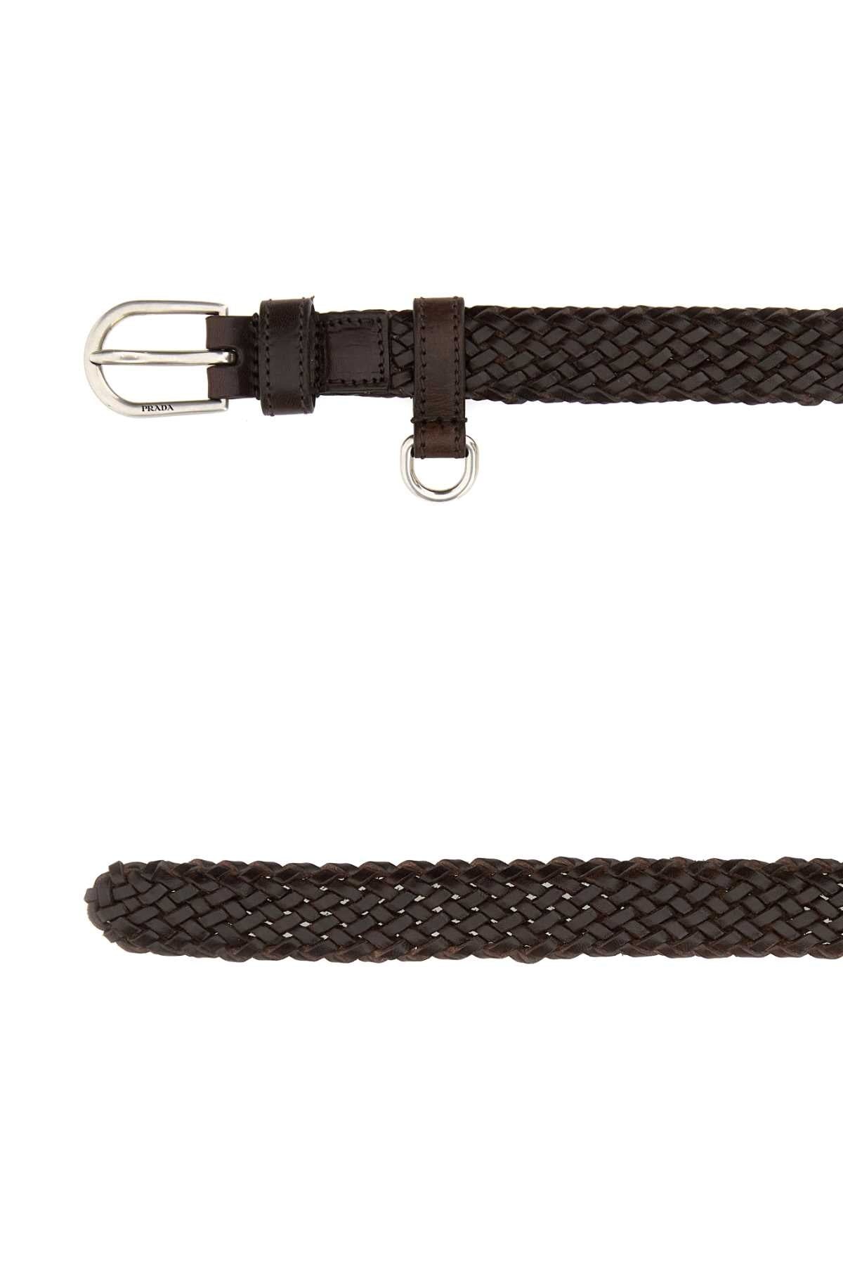 Prada Women Brown Leather Belt - 2