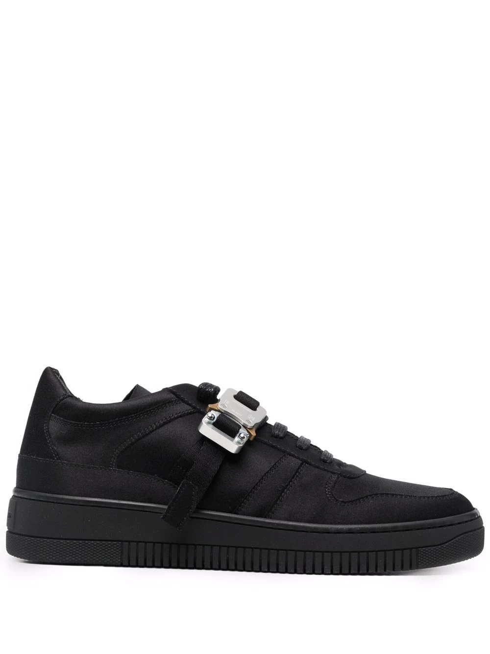 slide-buckled low-top sneakers - 1