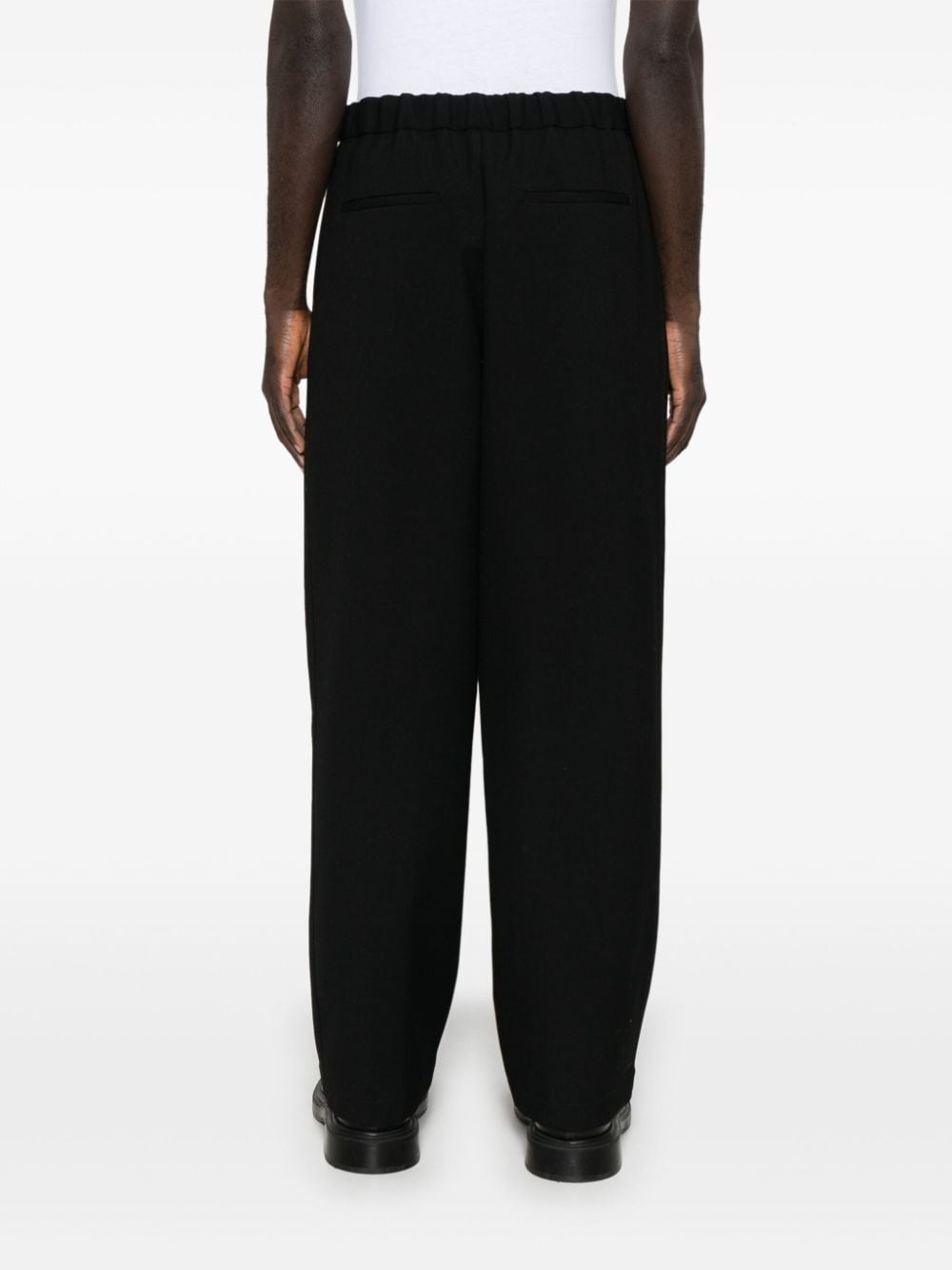 textured wool trousers - 4