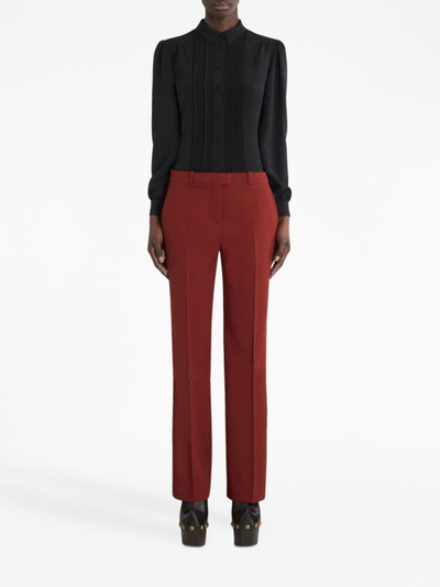 Etro jacquard straight-leg tailored trousers outlook
