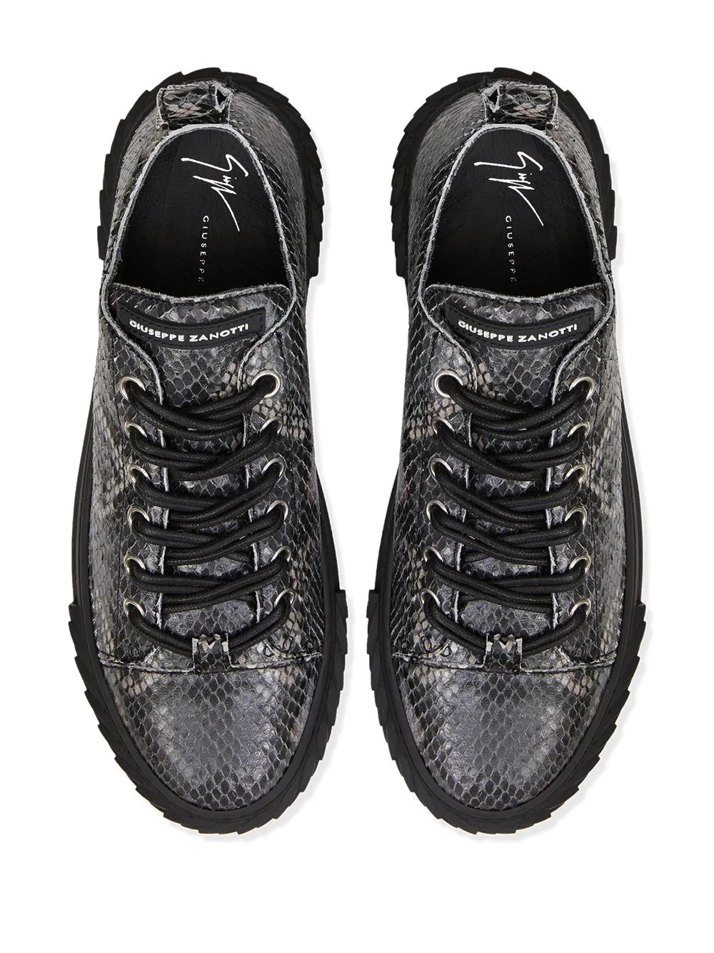 Blabber snakeskin-effect sneakers - 4