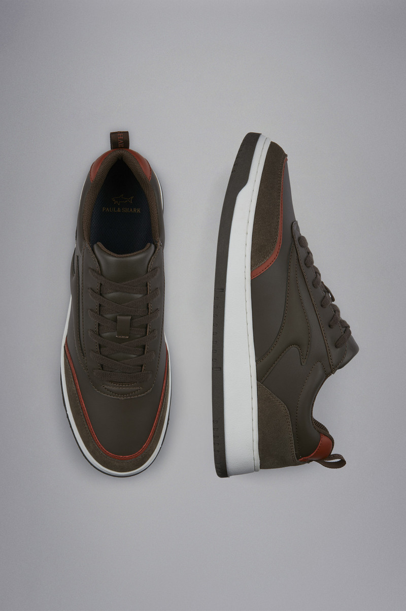 Paul & Shark CLUB FIN LEATHER SNEAKERS outlook