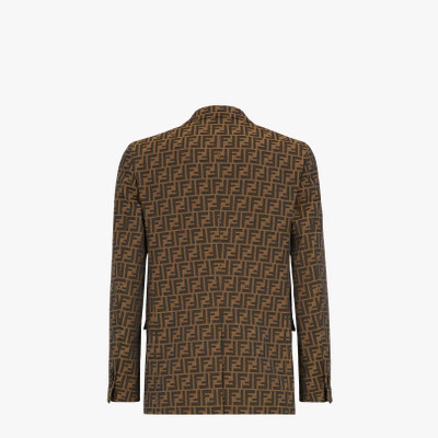 FENDI Brown fabric blazer outlook