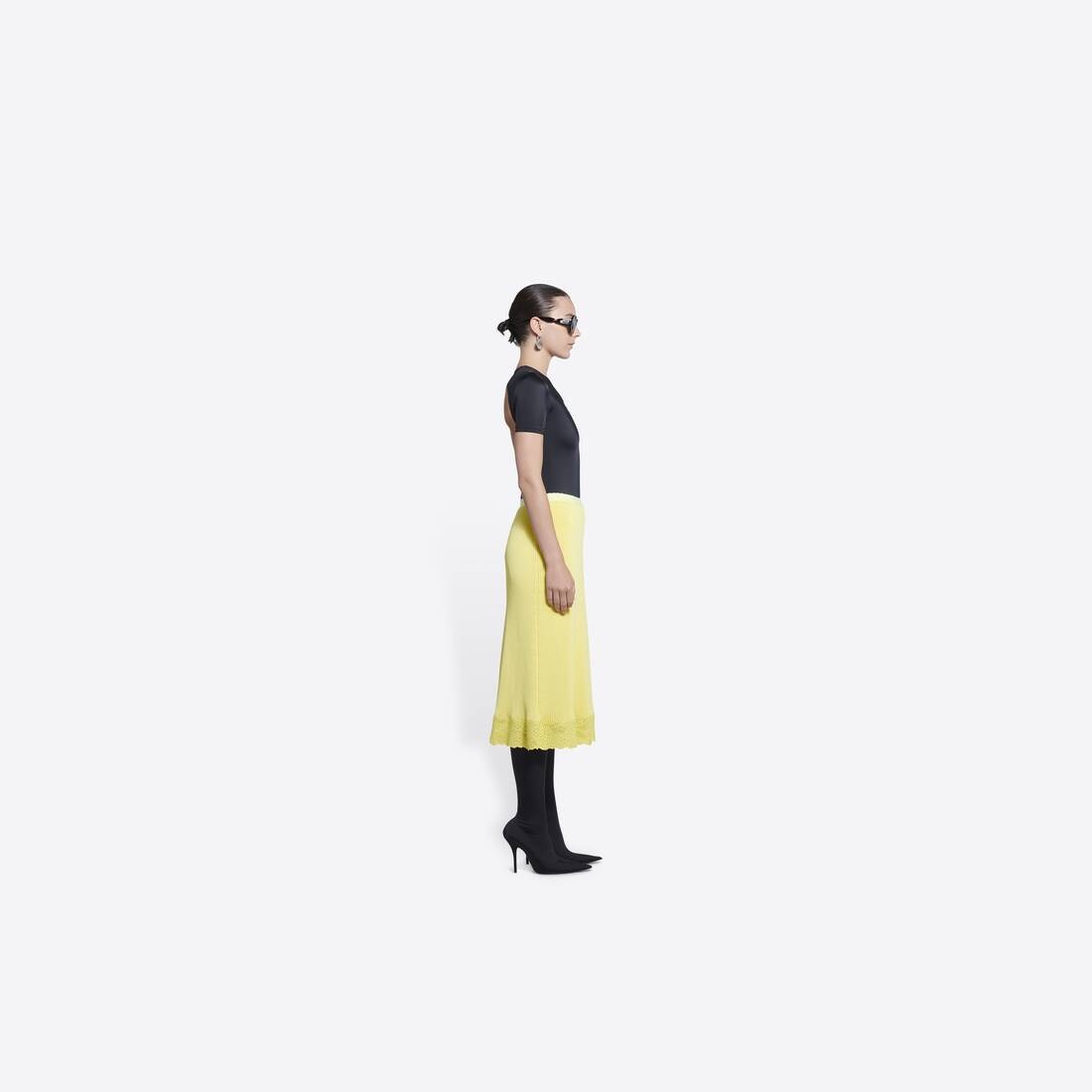 Women's Slip Skirt  in Yellow - 2