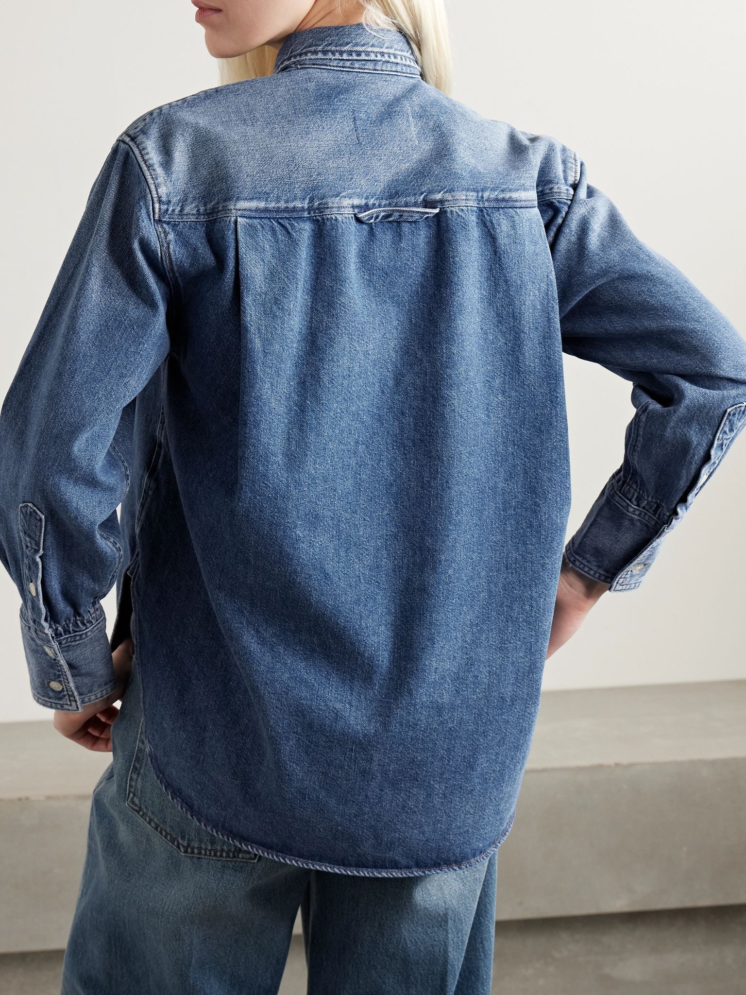 + Argent Harris denim shirt Mid denim - 4