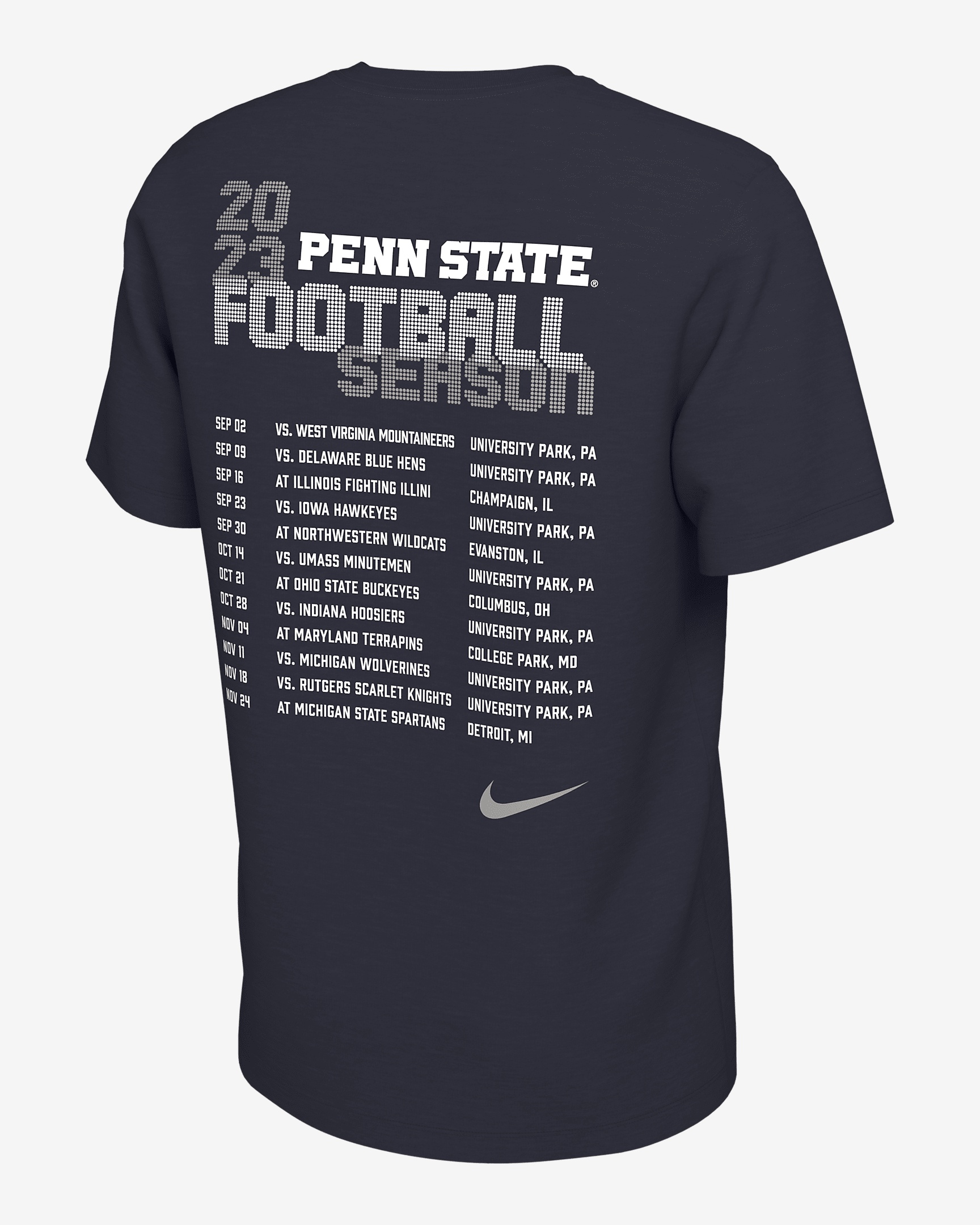 Penn State Schedule Nike Men's College T-Shirt - 2