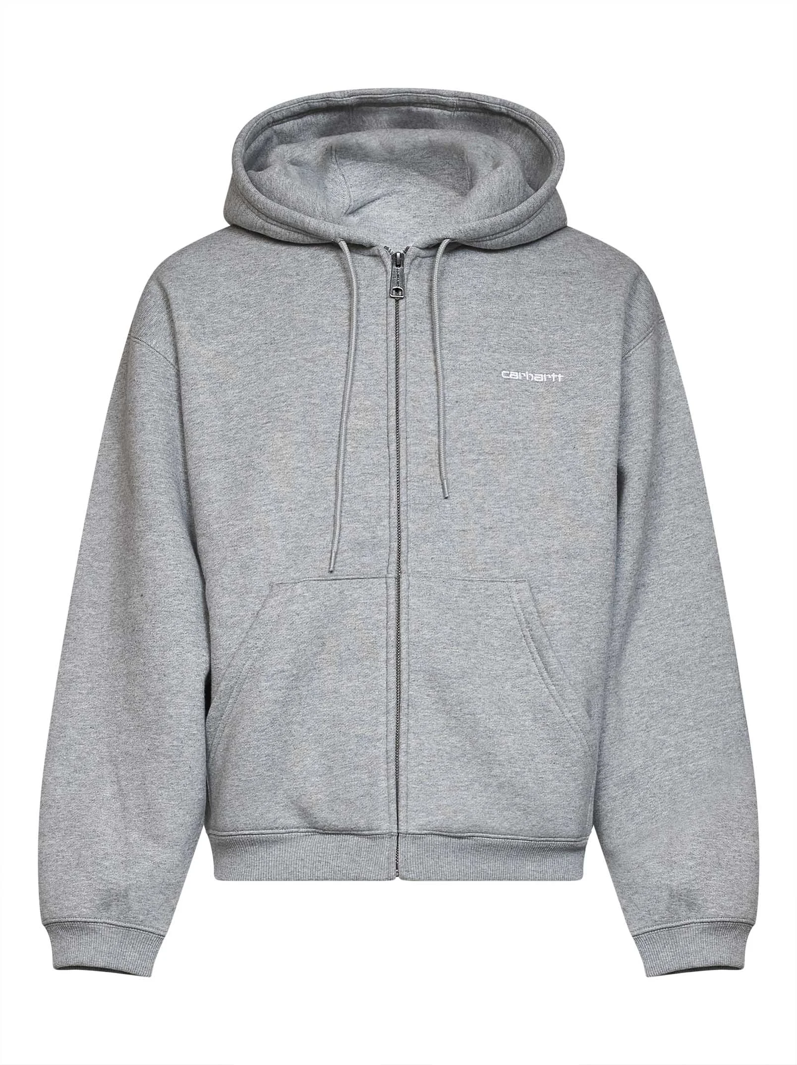 Grey Hooded Ebbert Jacket zip-up hoodie - 1