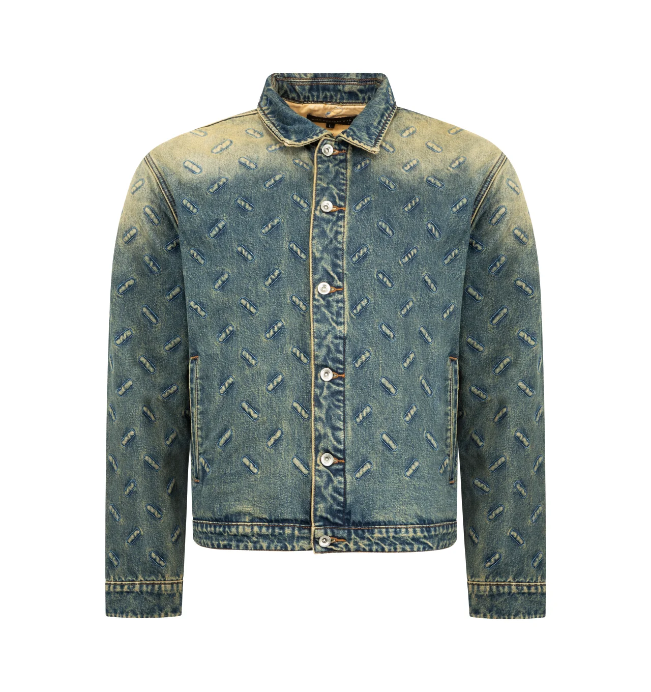 THREAD PLATE TRUCKER JACKET - 1