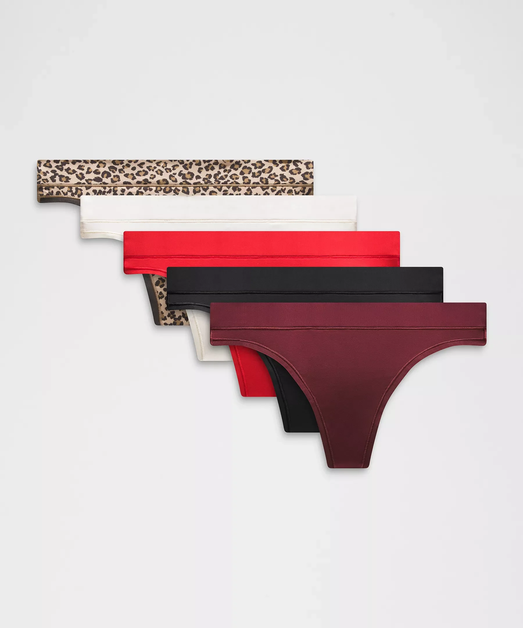 UnderEase Mid-Rise Thong Underwear *5 Pack - 1