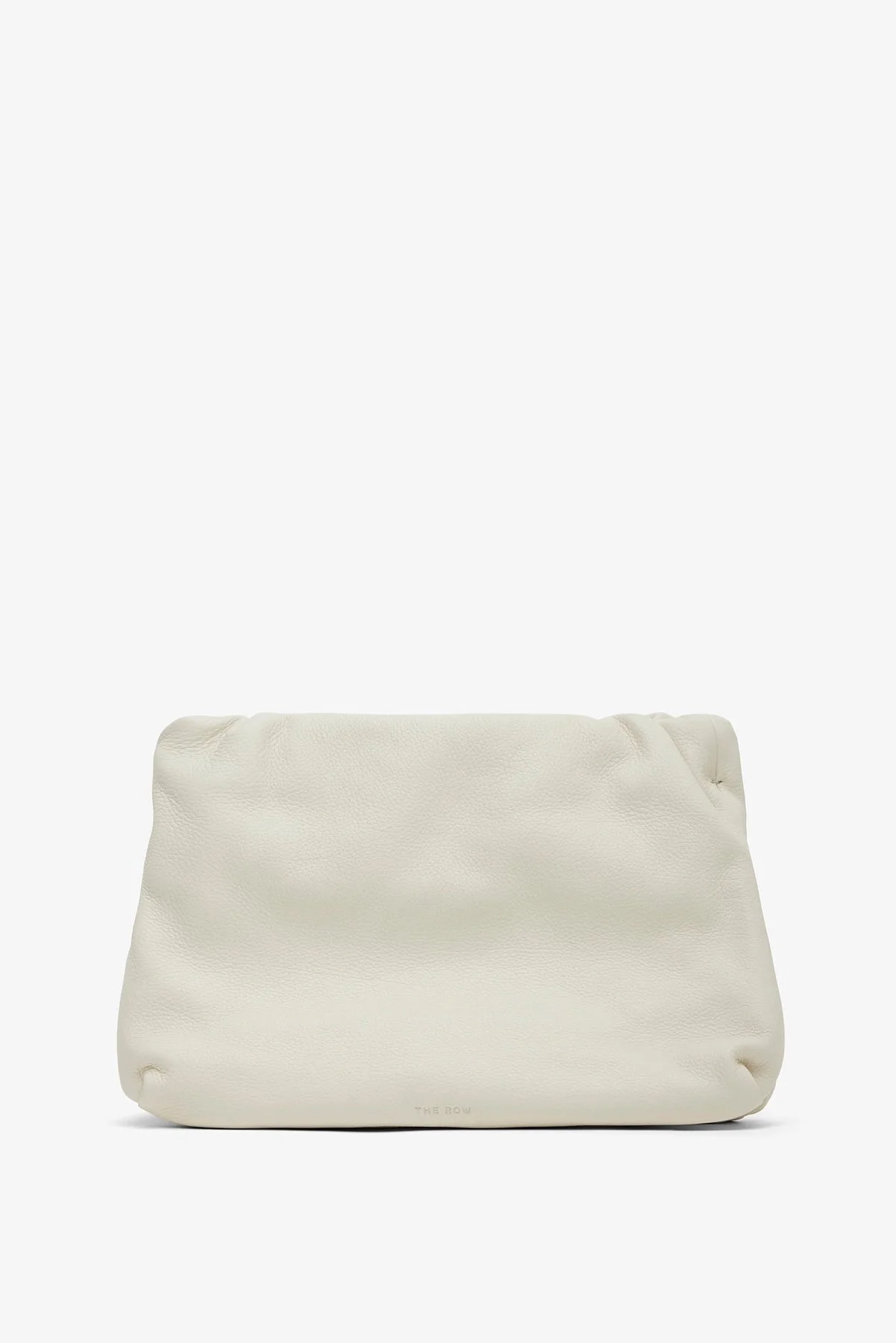 Bourse Ivory leather clutch bag - 1