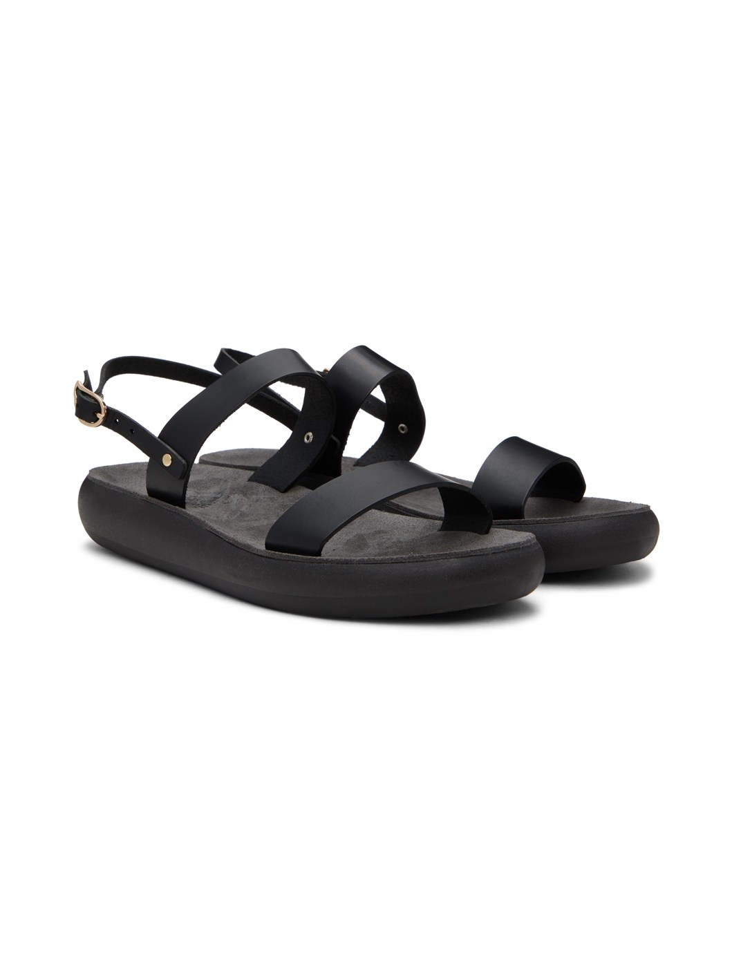 Black Clio Comfort Sandals - 4