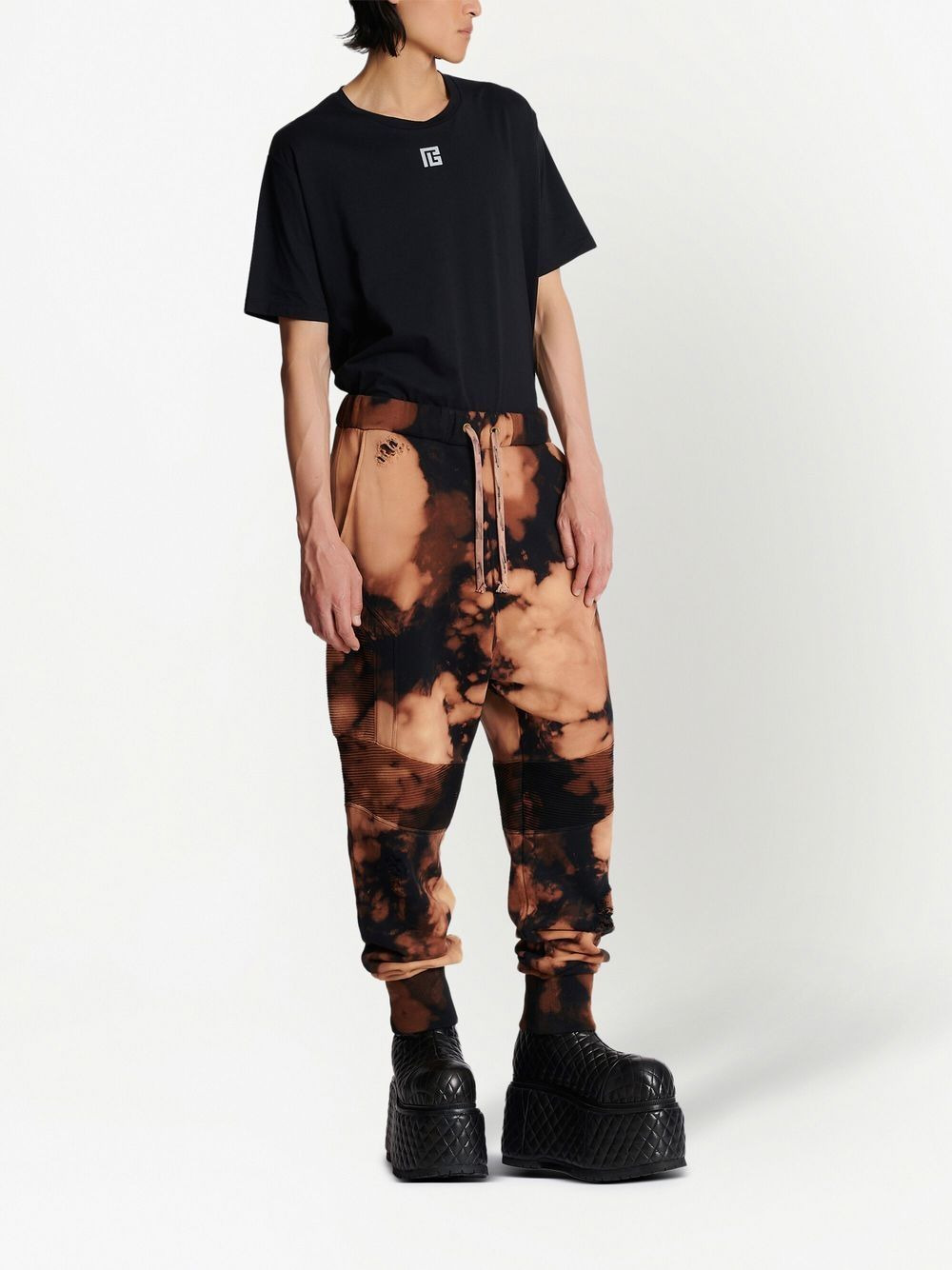 tie-dye print track pants - 2