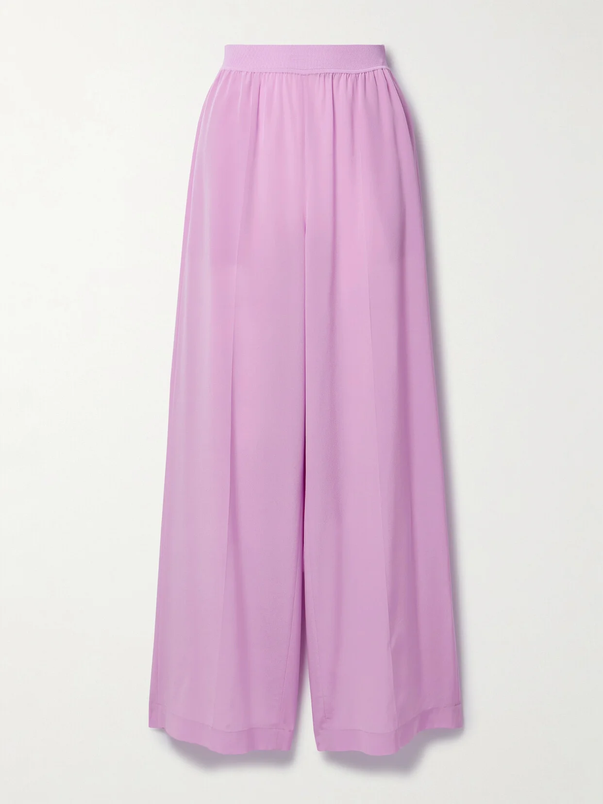 Hulin Silk Crepe De Chine Wide-leg Pants - 1