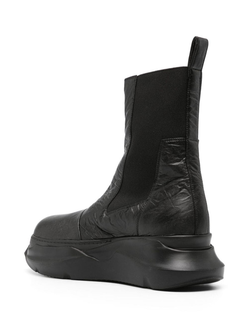Beatle Abstract crinkled-leather boots 3