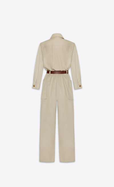 SAINT LAURENT jumpsuit in cotton twill outlook