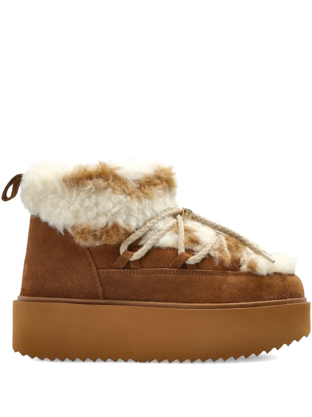 lace-up platform trainers - 1