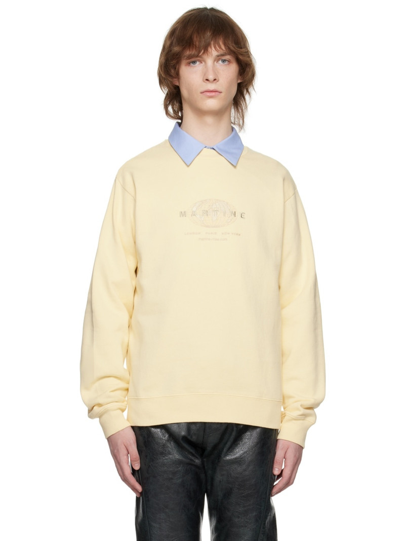 Yellow Embroidered Sweatshirt 1