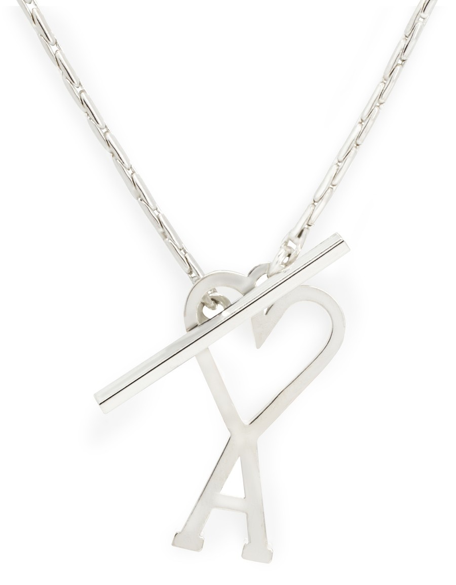 ネックレス・ペンダント AMI PARIS Adc Necklace - AMI Paris - l - Silver AMI Paris Silver ADC Chain Necklace AMI