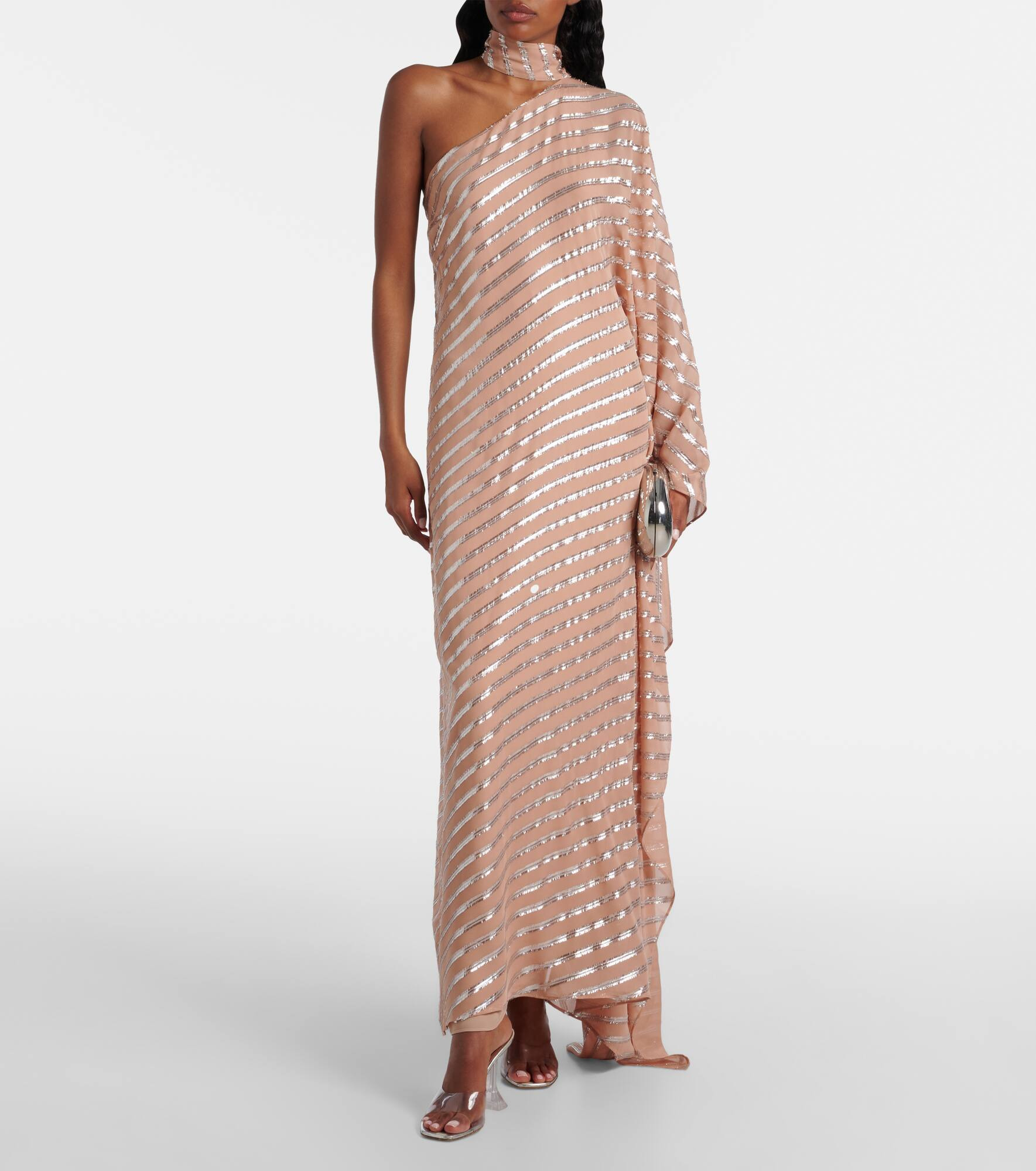 Petra one-shoulder fil coupé maxi dress - 2