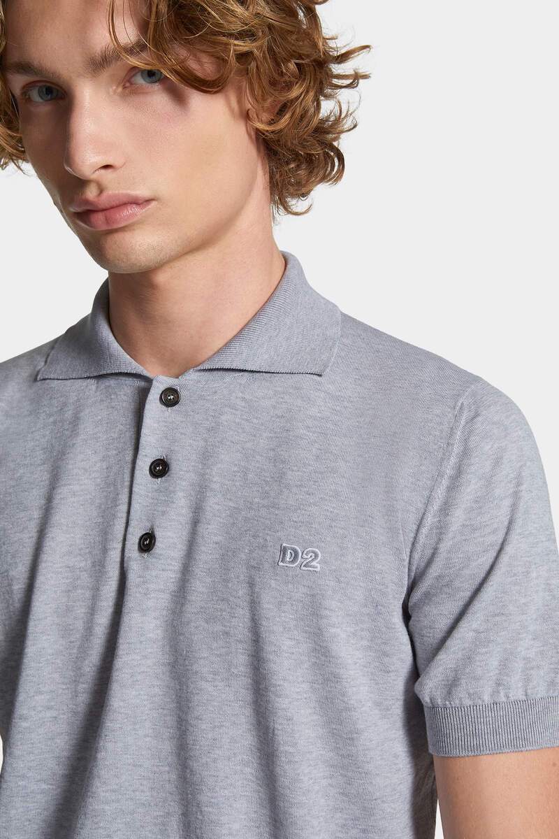 D2 KNIT POLO - 5