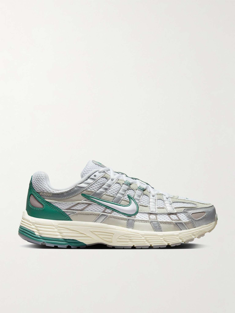 P-6000 PRM Leather and Mesh Sneakers - 1