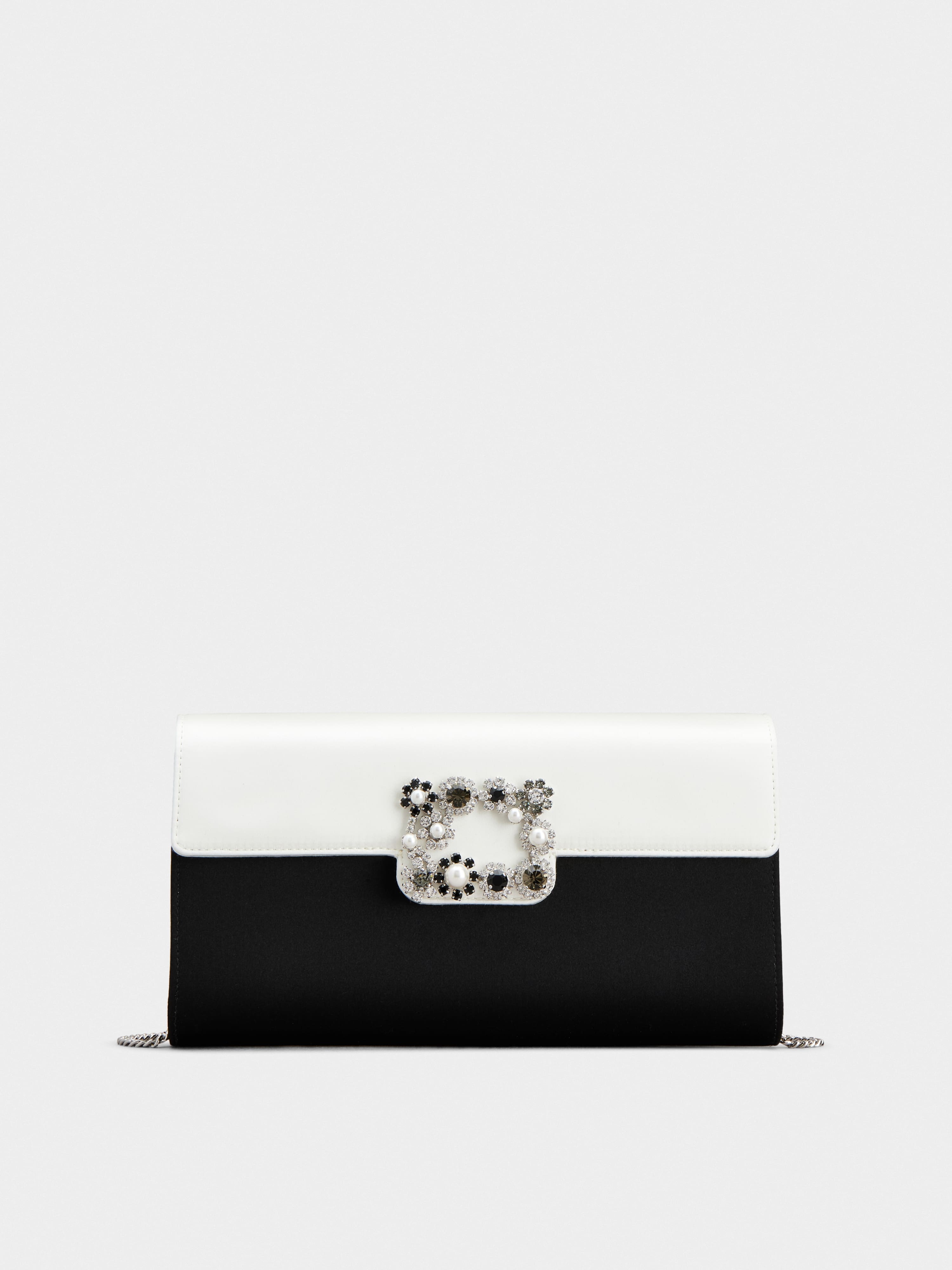 Efflorescence Clutch in satin - 1