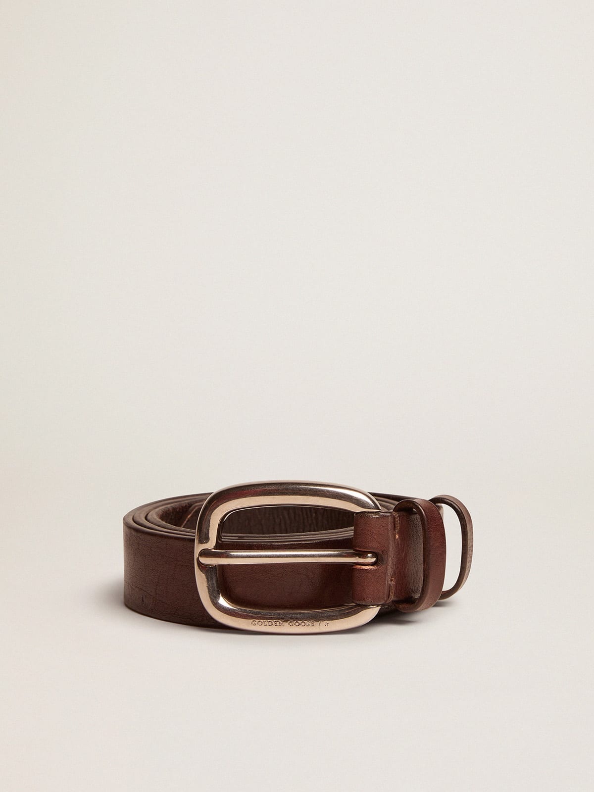 Houston belt in brown braided leather