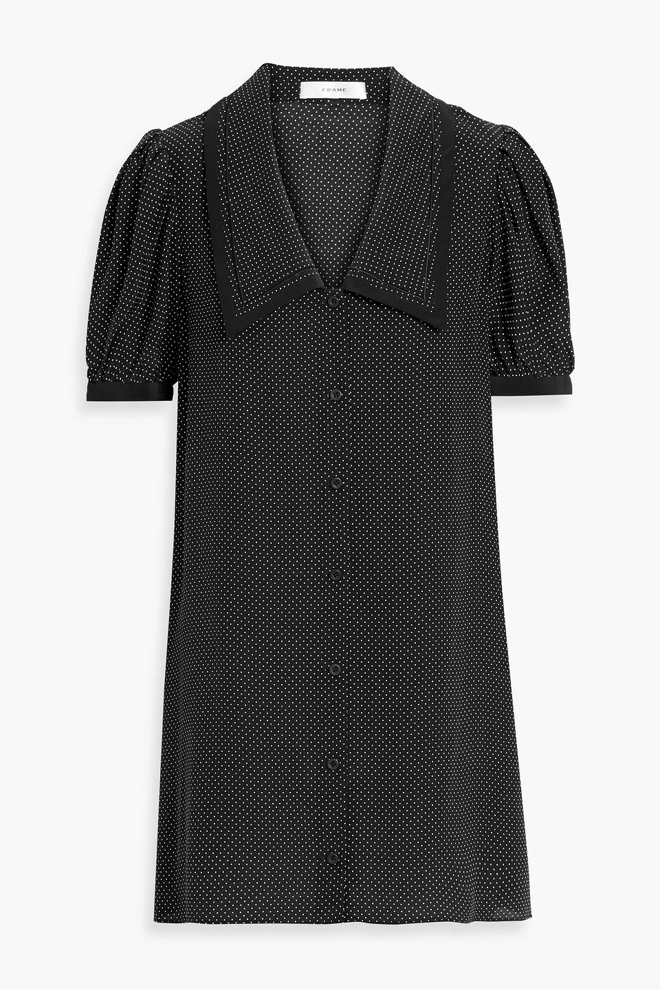 The Sailor polka-dot silk crepe de chine mini dress - 1