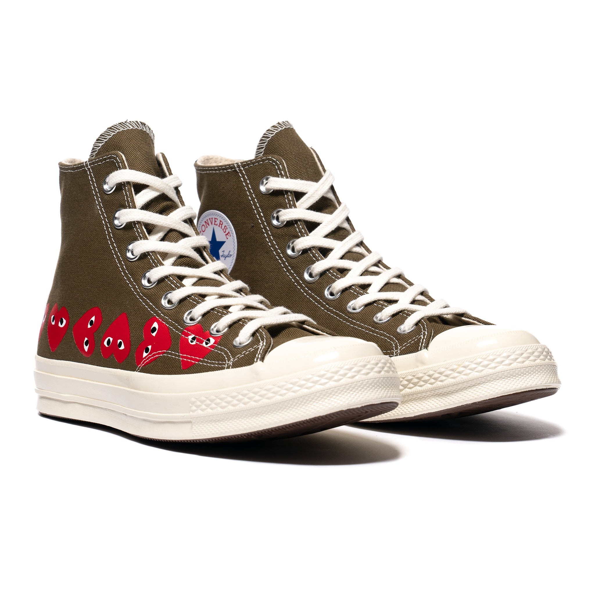 X CONVERSE CHUCK 70 MULTI HEART HIGH FIR GREEN - 2