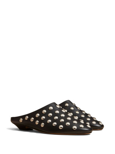 KHAITE The Otto studded leather mules outlook