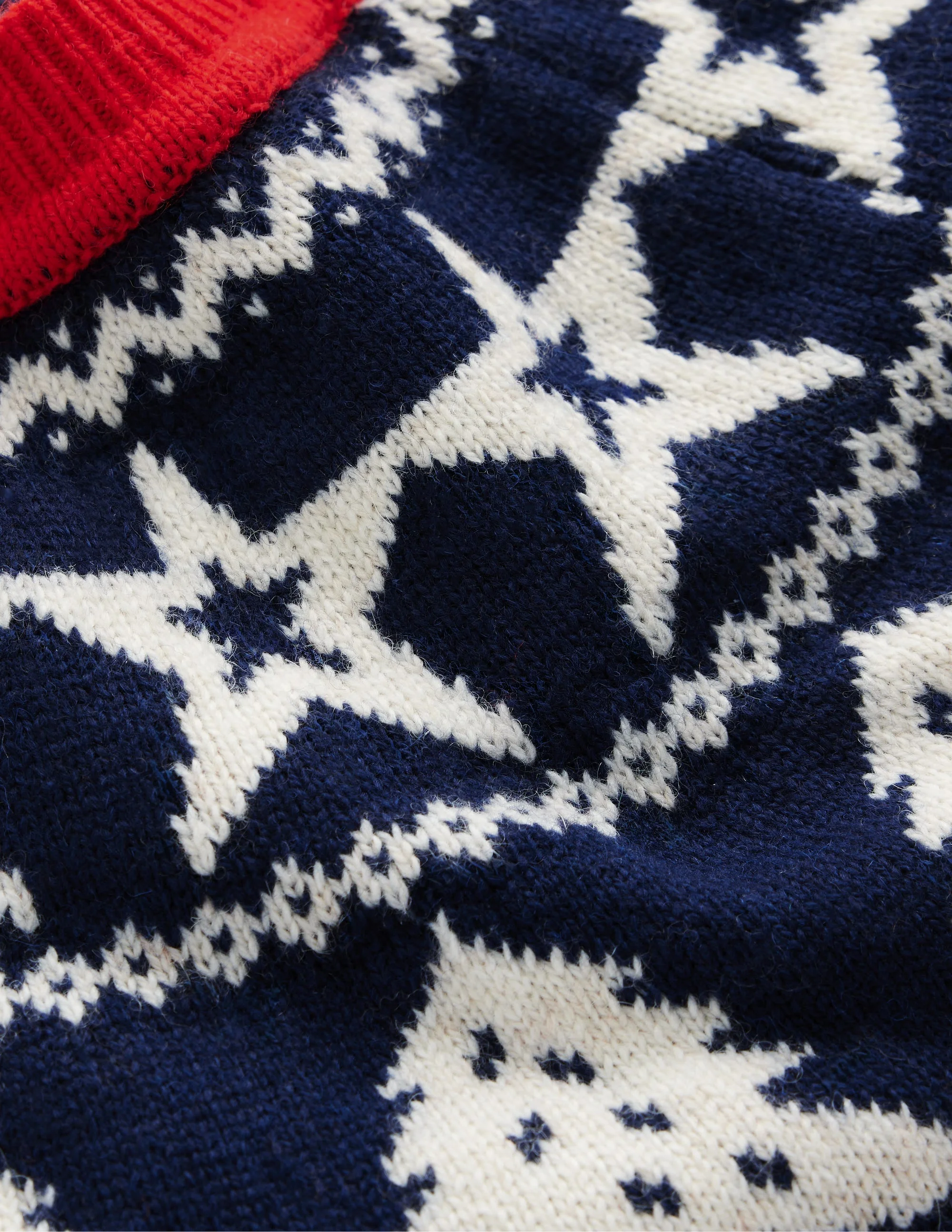 Edie Fair Isle Sweater-Navy reindeer - 1