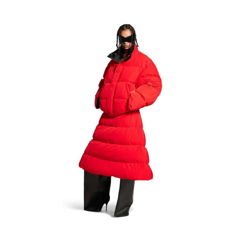 BALENCIAGA Women's Reversible Puffer in Red outlook