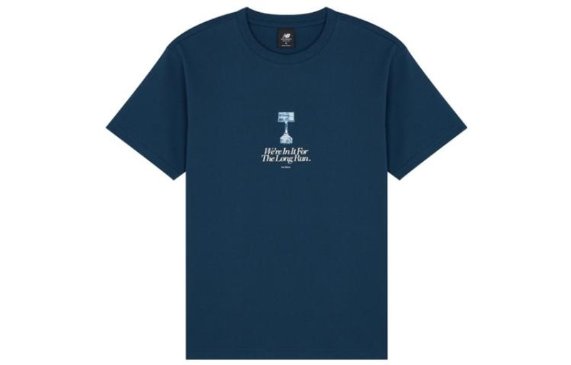 New Balance x ANB Brand Tee 'Blue White' AMT22377-BGV - 1