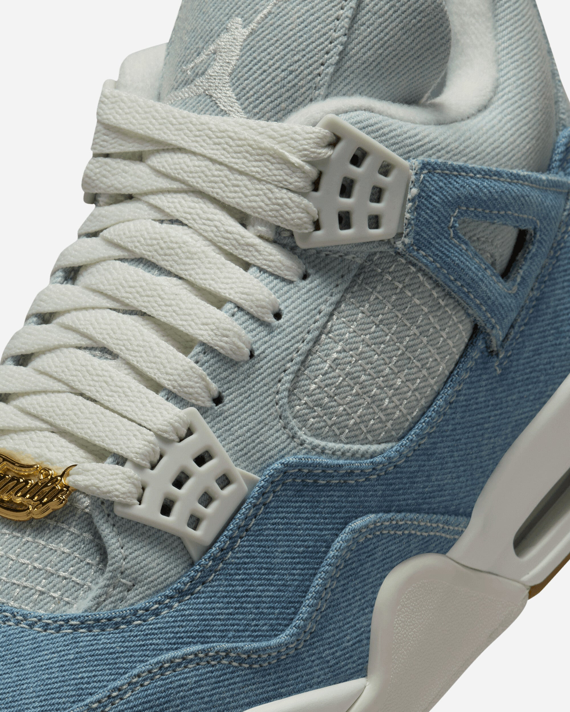 Women's Air Jordan 4 Sneakers Worn Blue - 5