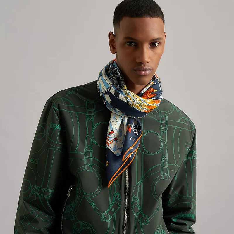 Hermès Les As du Volant scarf 100 outlook