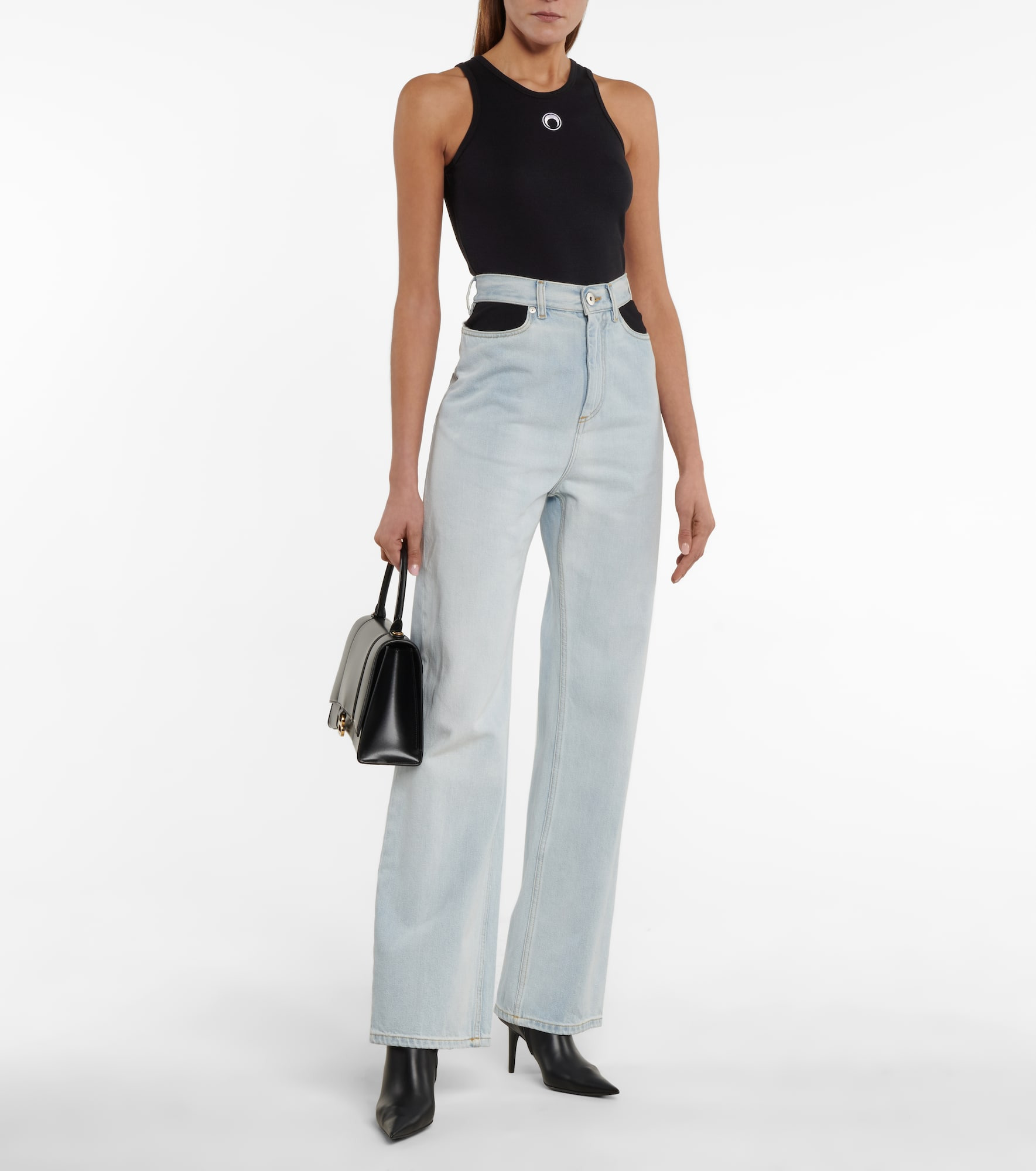 Ribbed-knit cotton tank top - 2