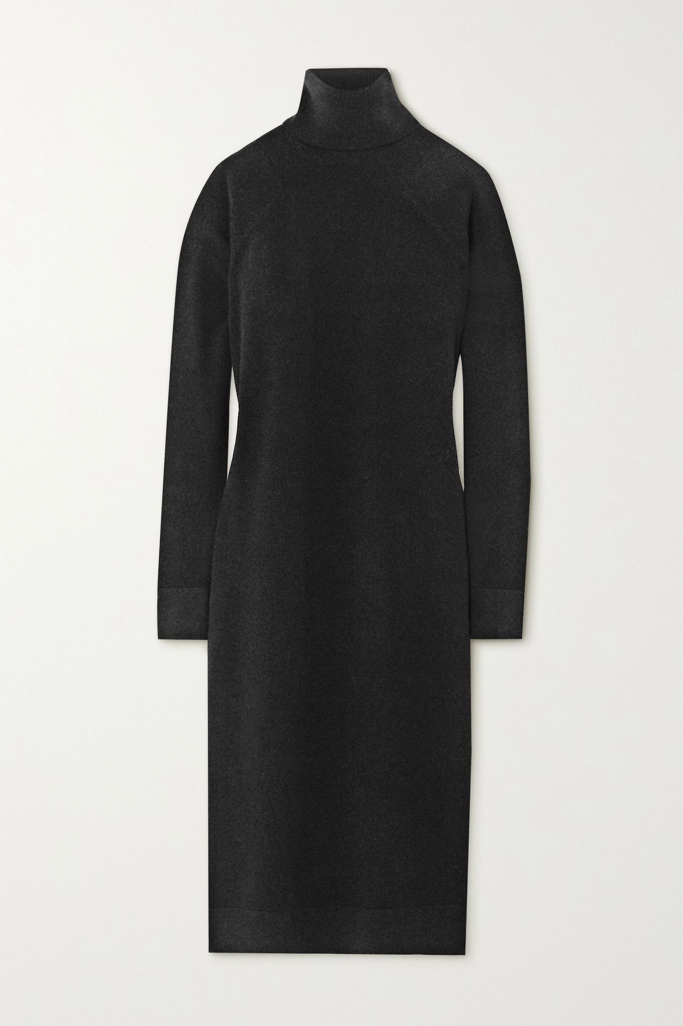 Wool and cashmere-blend turtleneck midi dress - 1